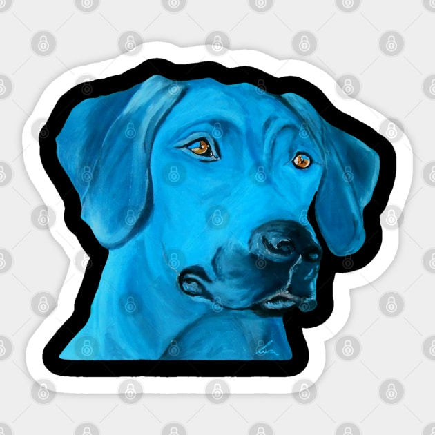 Lion Hunter Rhodesian Ridgeback Sticker by Lin-Eve